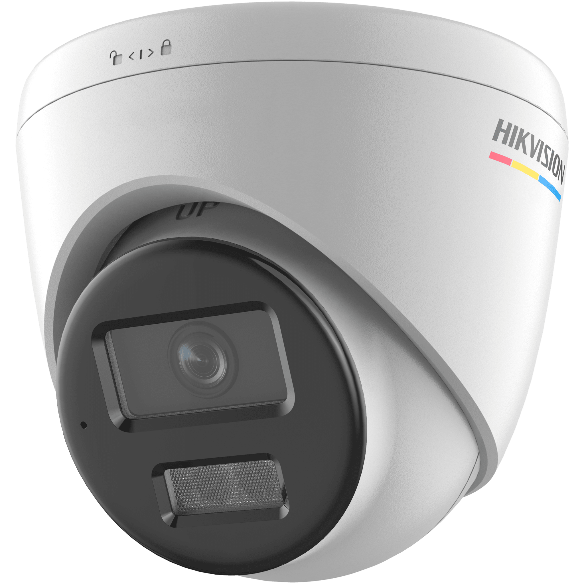 [Dual Light + ColorVu] Turret IP 6 Megapixel / Lente 2.8 mm / 30 mts IR + 30 mts Luz Blanca / Micrófono Integrado / ACUSENSE Lite / Exterior IP67 / WDR 120 dB / PoE / Micro SD