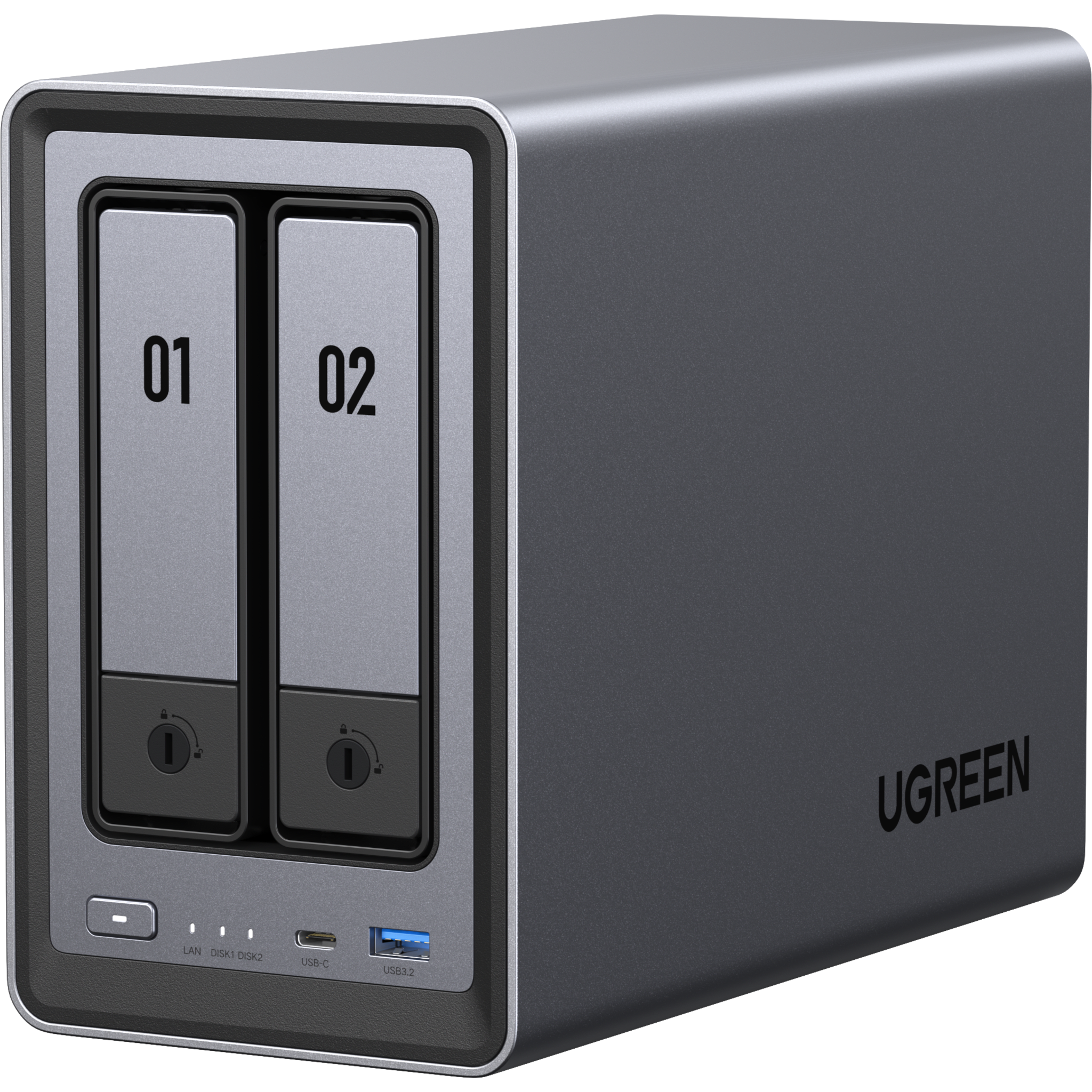 NASync DXP2800 | SO UGOS Pro |  Intel N100 12th Gen Intel® 4 Core™ | 2 Bahías SATA hasta 48TB | 2-Bahias (M.2 NVMe) hasta 16TB | 8GB DDR5 (Exp. a 16GB) | Ethernet 2.5G  | HDMI 4K | 2* USB2.0 | 1*USB 3.2Gen | 1* USB 3.2Gen2 | 1*USB-C 3.2Ge