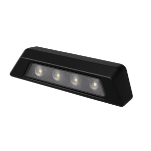 Luz de Escena, 4 led, Bisel Blanco, 12–24vcd, Led Blanco y Lente Transparente