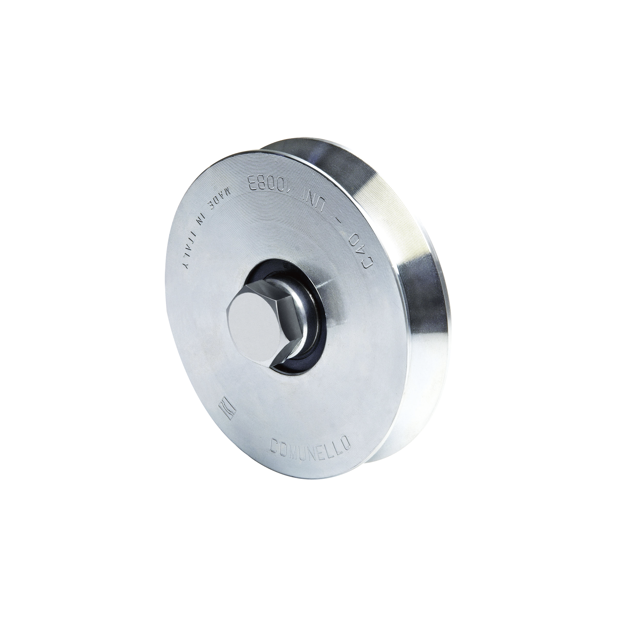 Rueda de 12 cm / Con Capacidad Para Puertas de Hasta 240 kg / Sin Soporte / Canal Tipo "V"