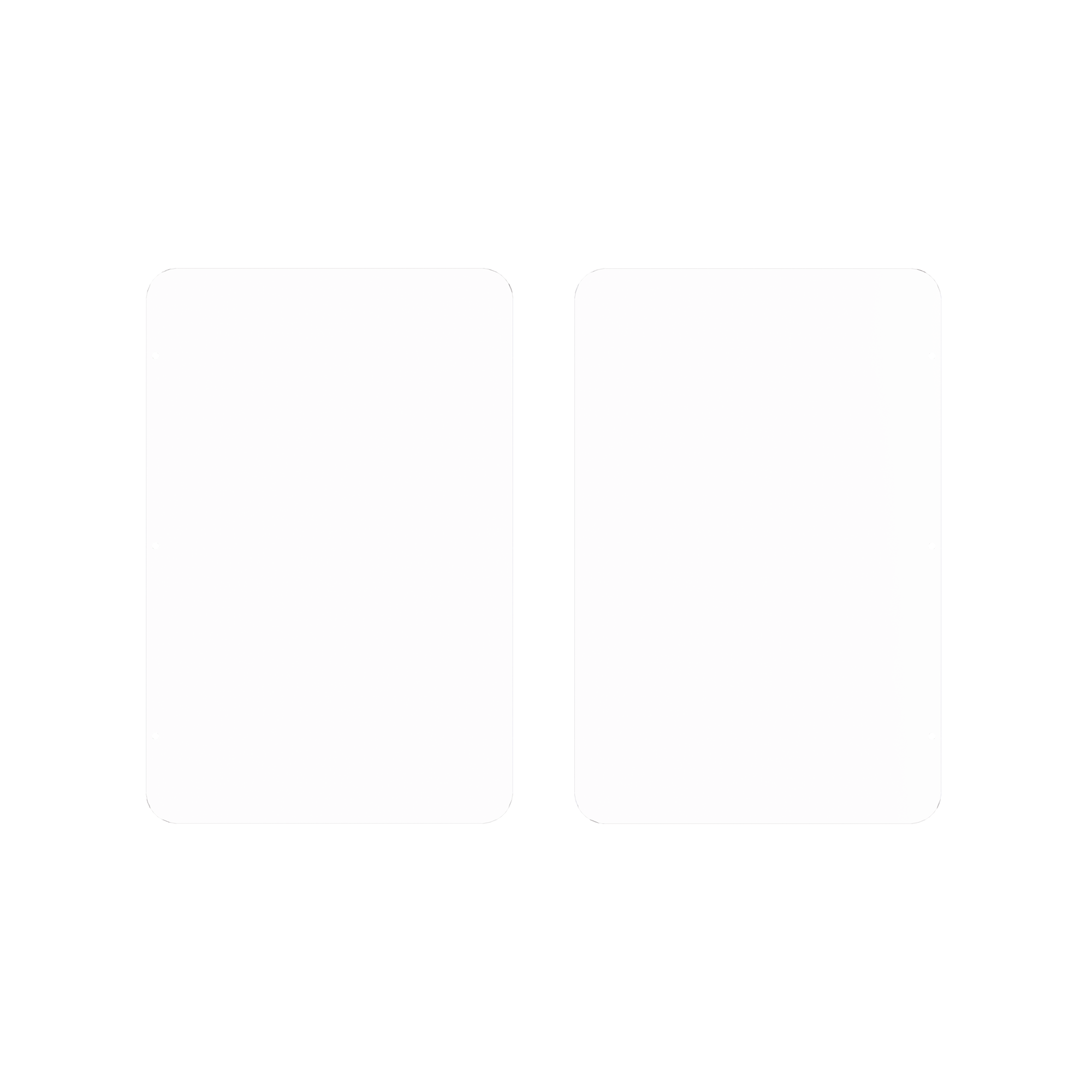 Kit de Repuesto (2 Piezas) de Aletas de Acrílico para Formar Carriles de 110 cms en Torniquetes Series DS-K3B530