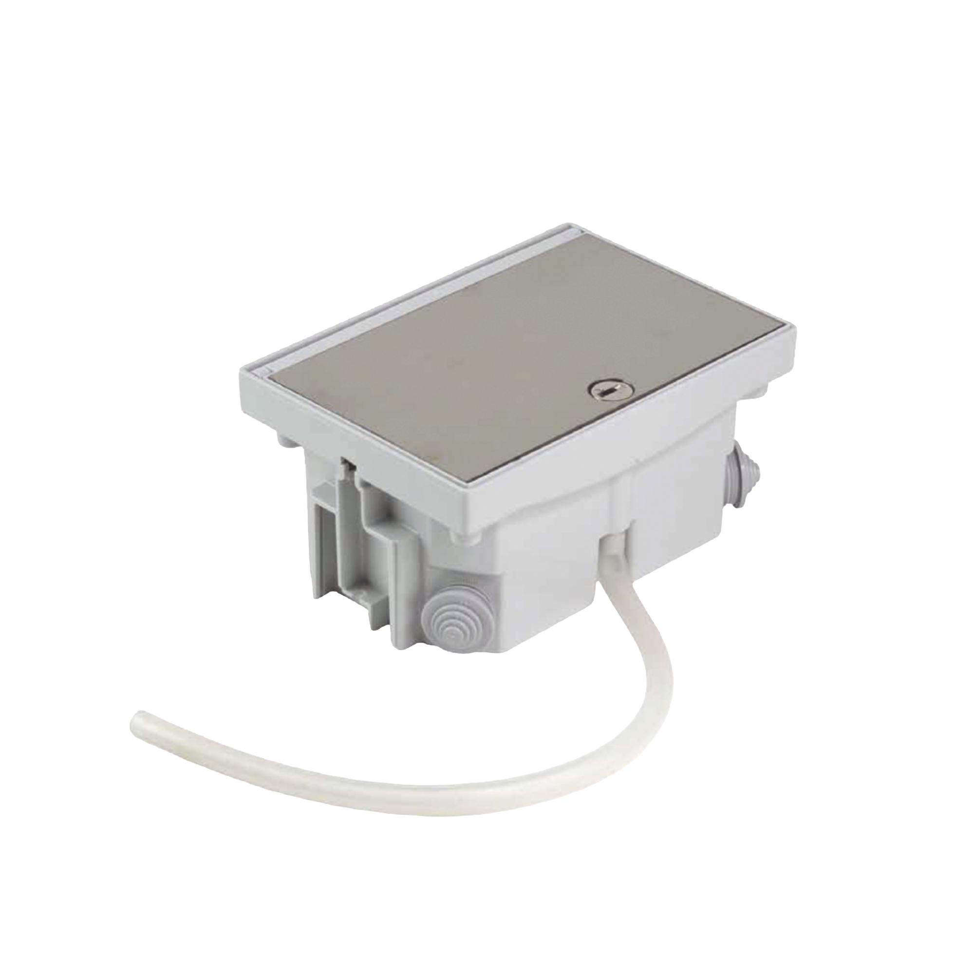 Caja de Suelo Estanca IP66 para Interior y Exterior / Protección contra Polvo y Agua / Sistema de Drenaje Integrado / Cierre Manual o de Seguridad / Alta Resistencia para Áreas Públicas