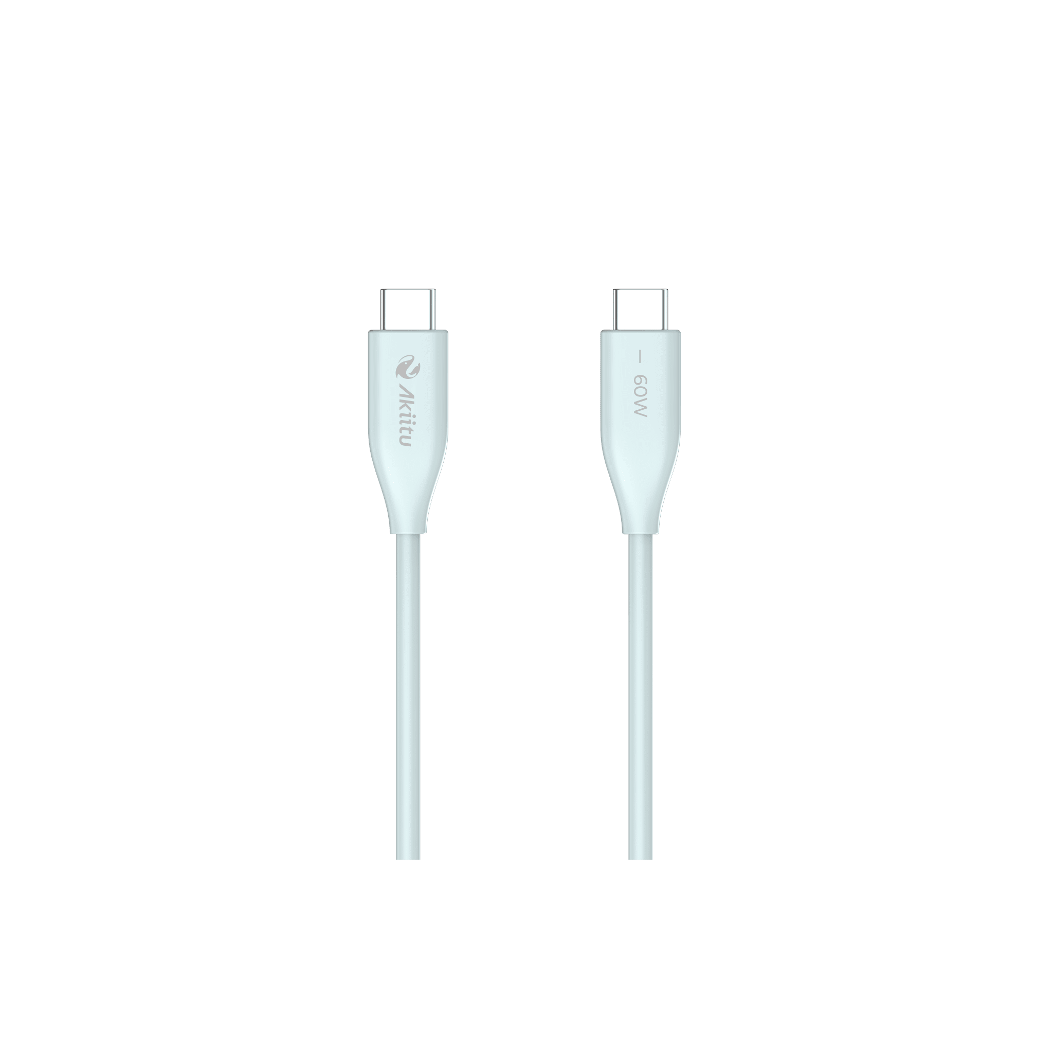 Cable de Carga USB-C a C 1.5 Metros  / Tecnología GaN (Nitruro de Galio / Fast-Charging / Potencia 60W / Velocidad Transferencia 480 Mbps / Material Silicona No Tóxica /  Conector Aluminio Anodizado