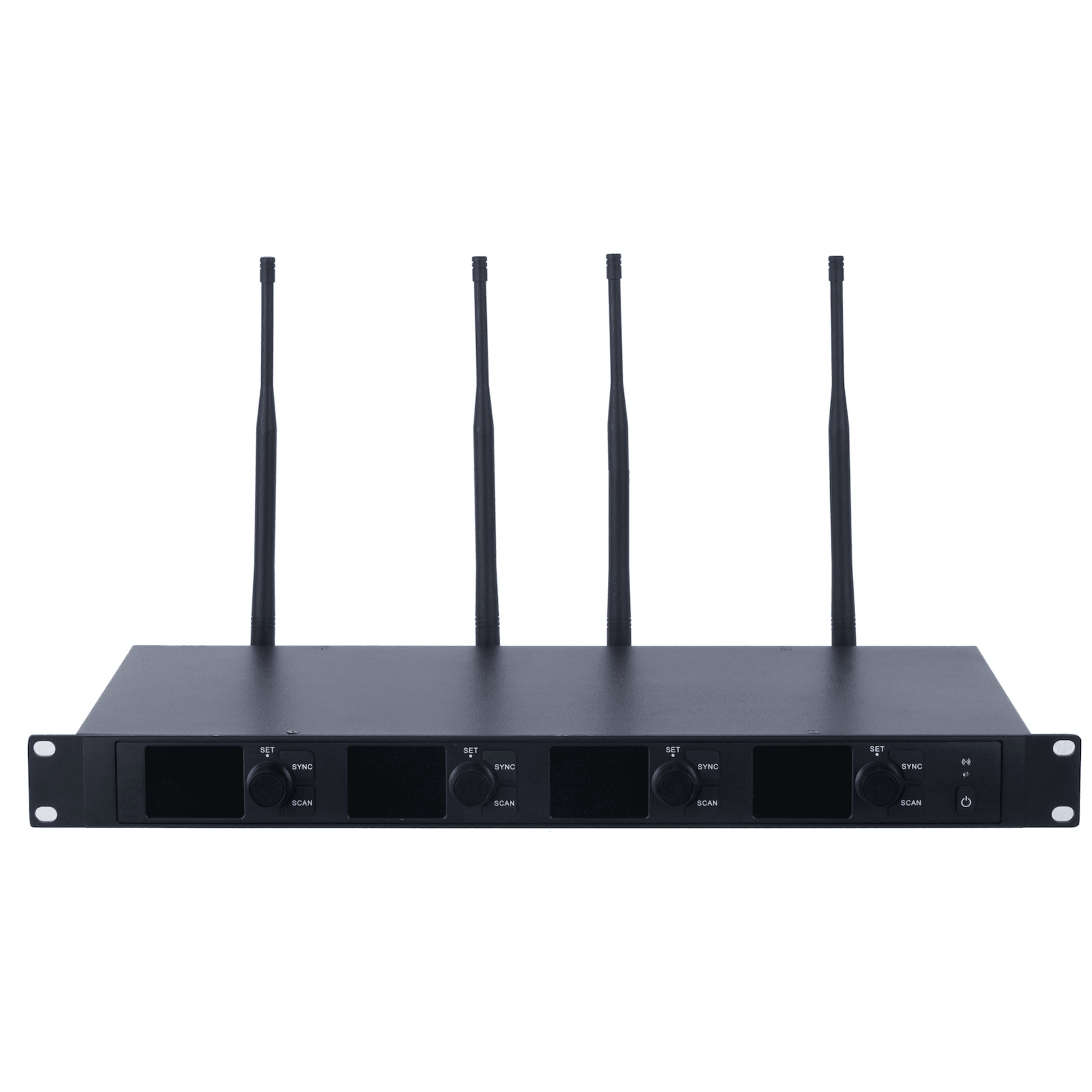 Receptor Micrófono Inalámbrico Digital UHF | Transmisión Digital U-Band pi/4-DQPSK | Distancia 80 mts | Encriptación de Audio | 2197 Ecualizaciones | 15625 Efectos de Reverberación | Pantalla LCD