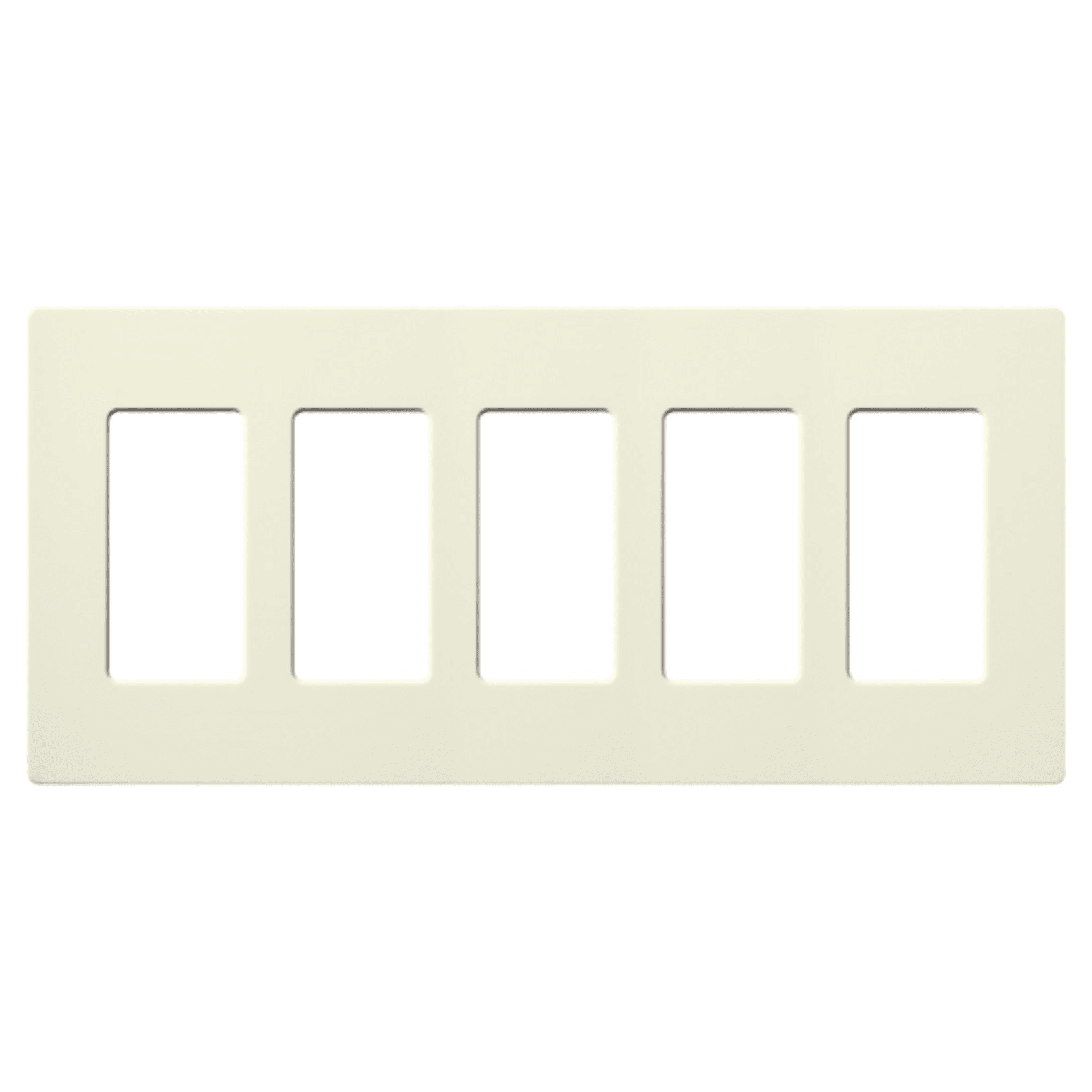 Placa de pared 3 espacios, color blanco, para atenuador (dimmer), switch ó control remoto PICO inalámbrico.