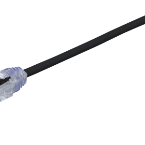 Cable de Parcheo TX6, UTP Cat6, Diámetro Reducido (28AWG), Color Negro, 55 ft