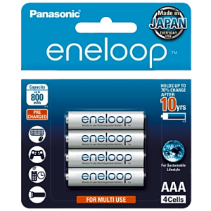 Batería Recargable AAA 1.2V ENELOOP / Ni-HM / Paquete de 4 Baterías