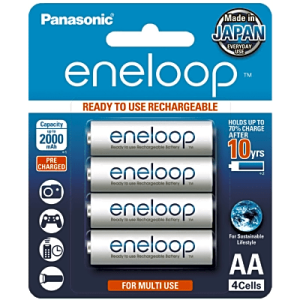 Batería Recargable AA 1.2V ENELOOP / Ni-HM / Paquete de 4 Baterías
