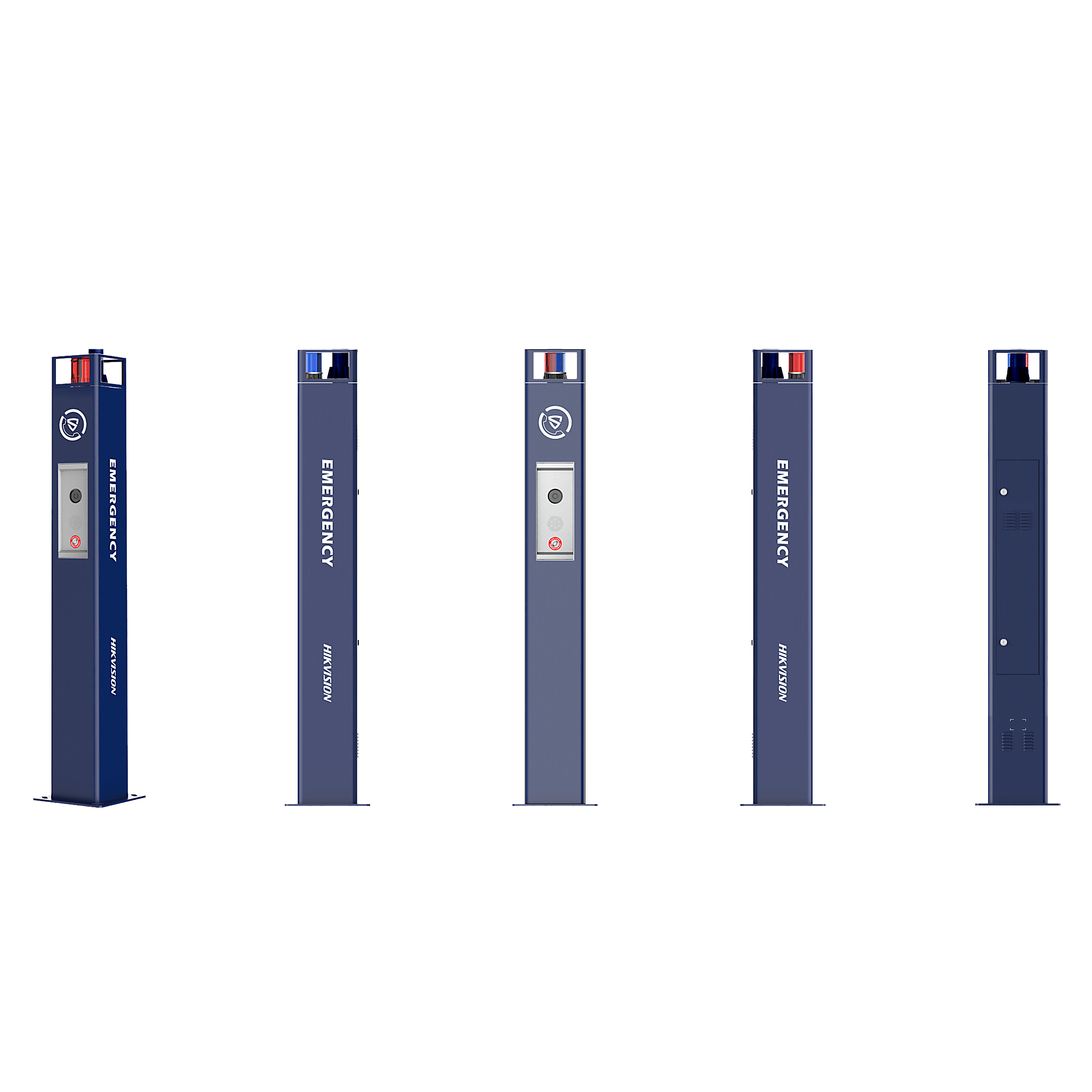 Estación de Pánico / Cámara IP 4MP / Audio Bidireccional 5 m / Micrófono Omnidireccional / Altavoz 30 W / Resistente a Vandalismo / IP66 / Montaje en Piso