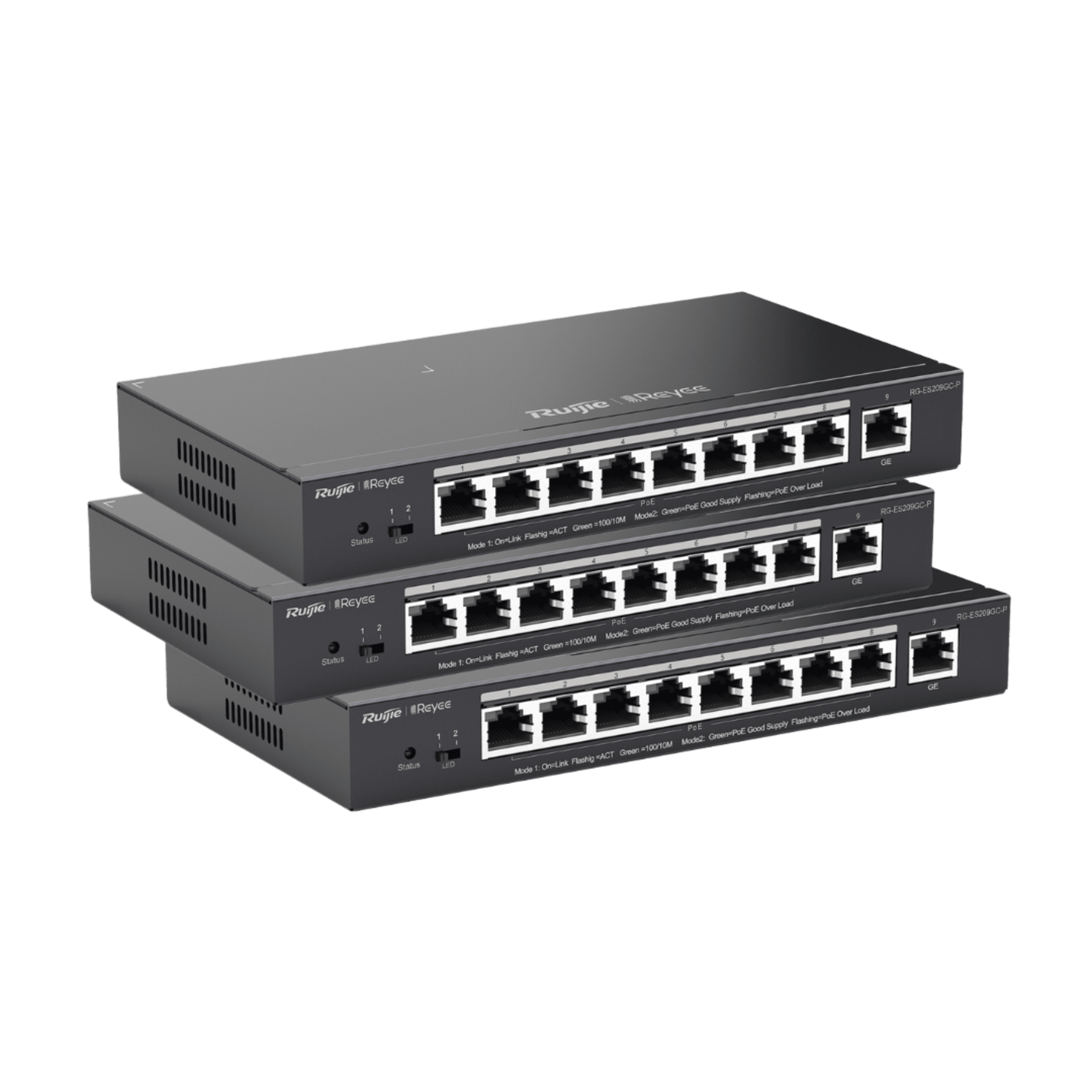 Pack Promocional Q1, tres unidades del modelo RG-ES209GC-P