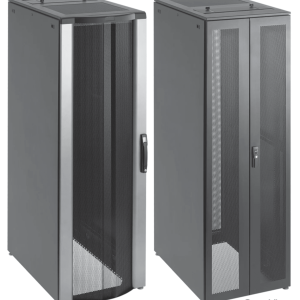 Gabinete Rack para Servidores ProLine FloTek 42U 2000x600x1200 mm, Acero Negro, Puertas Perforadas, Flujo de Aire Pasivo, Incluye Paneles Laterales