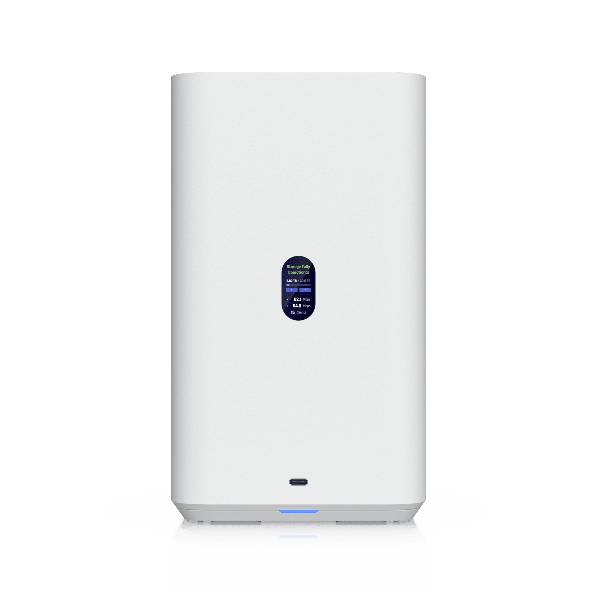 UniFi UNAS-2 – Almacenamiento en Red (NAS) Compacto con 2 Bahías para HDD de 3.5”, Puerto de Red 2.5 GbE, Conectividad USB-C y Adaptador PoE++ Incluido