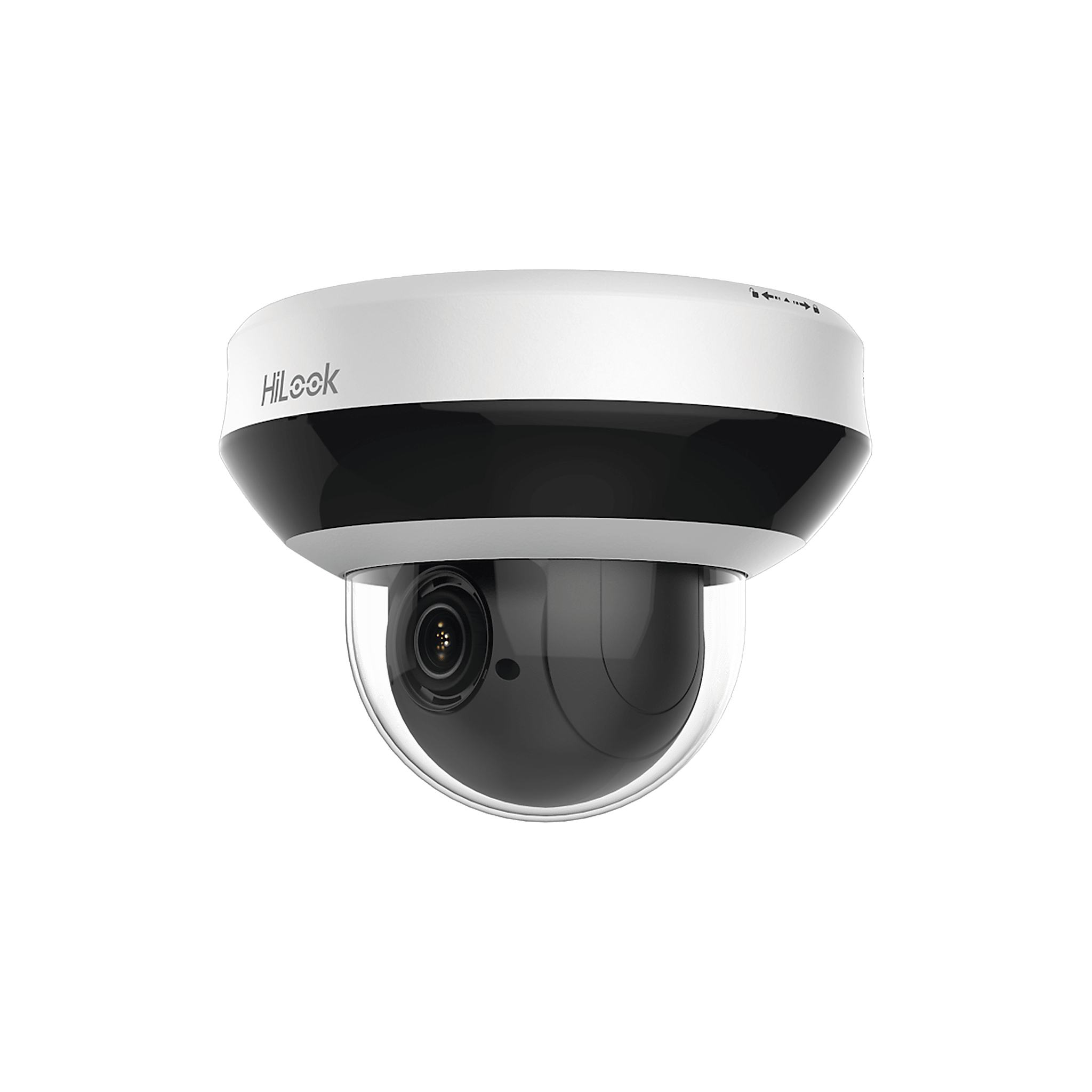 Mini Domo PTZ IP 2 Megapixel / 4X Zoom / H.265+ / 20 mts IR EXIR / WDR 120dB / PoE / IK10 / Exterior IP66 / Ultra Baja Iluminación / Micrófono Integrado / PoE