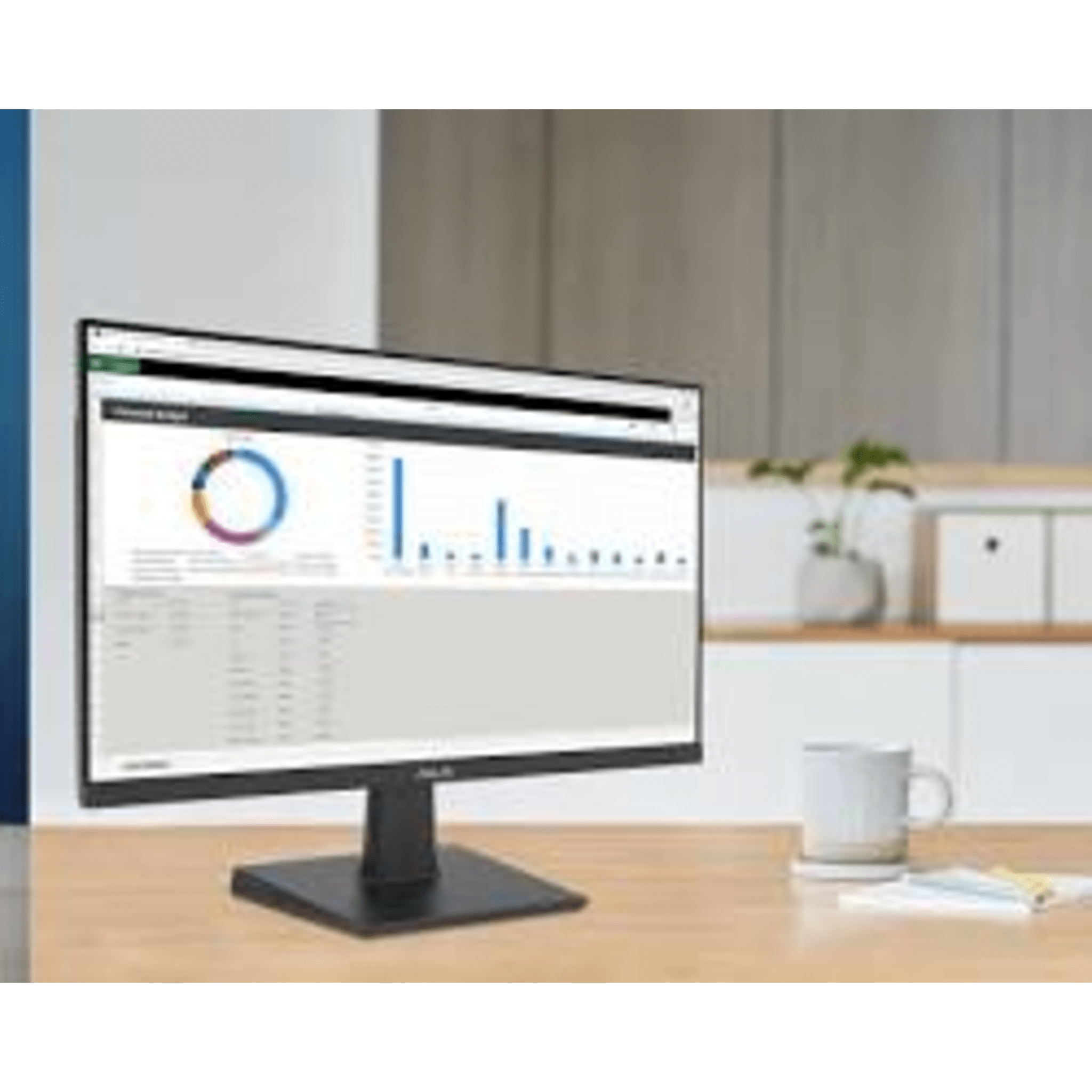 Monitor Gaming 23.8" Full HD IPS / 100 Hz SmoothMotion / 1 ms MPRT / Adaptive-Sync VRR / Tecnología ASUS Eye Care / Sin Marco / Montaje VESA 100x100