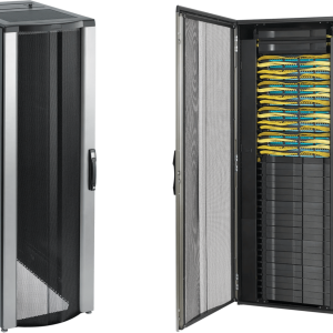 Gabinete Rack ProLine ConnecTek, 42U, 2000x800x1200mm, Acero, Negro RAL 9005, Con Paneles Laterales, Gestión de Cableado Frontal y Trasera