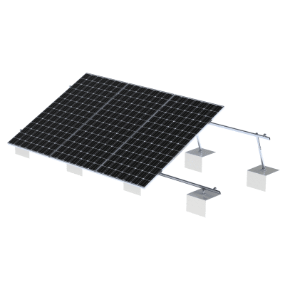 Sistema de Montaje Solar VEKTOR21 / Estructura Ajustable Aluminio AL6005-T5 / Patas Frontales y Ajustables / Ángulos 10°-30° / Torque 11-13 Nm - Image 2