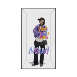Pantalla Spatial Signage 85" / 4K UHD 2160x3840 / Vision 3D Virtual sin Gafas / Compatible con VXT / 500 nits / 24/7 / WiFi-BT