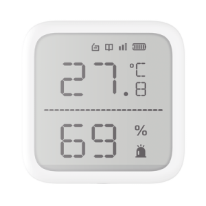 (AX PRO) Detector de Temperatura y Detector de Humedad Inalámbrico / 2.7" de Tamaño / Uso en Interior / Rango de Detección desde  -35°C hasta 99°C
