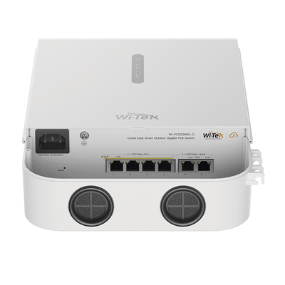 Switch PoE para exterior / Administración en la nube / Con 4 puertos 10/100 Mbsp PoE af/at / 2 Puertos Uplink 10/100 MBPS / Presupuesto 60 W / PoE hasta 250 metros / Soporta protocolo ONVIF - Image 4
