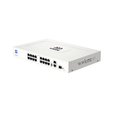 16 puertos PoE de 10/100 Mbps, 2 puertos de enlace ascendente RJ45 de 10/100/1000 Mbps y 1 ranura SFP de 1000 Mbps - Image 3