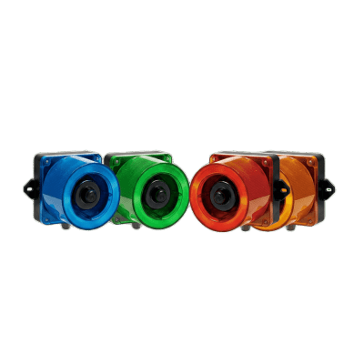 Combinacion de baliza LED color Rojo y sirena electrónica de 31 tonos resistente a la intemperie de volumen máx. 123 dB a 110-220 VCA - Image 3