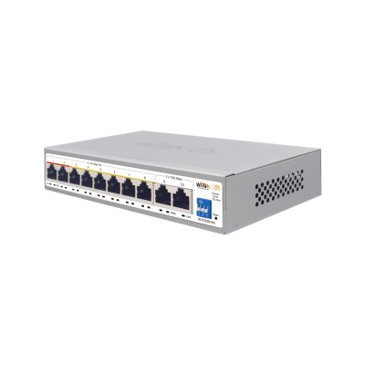 Switch PoE / Administración en la nube / Con 8 puertos 10/100 Mbsp PoE af/at / 2 Puertos Uplink 10/100/1000 Mbps / Presupuesto 100 W / PoE hasta 250 metros / Soporta protocolo ONVIF - Image 3