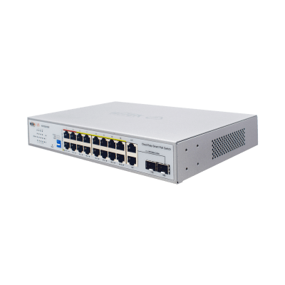 Switch PoE / Administración en la nube / Con 16 puertos 10/100 Mbps PoE af/at/bt / 2 Puertos SFP Uplink 10/100/1000 MBPS / Presupuesto 250 W / PoE hasta 250 metros / Soporta protocolo ONVIF - Image 3