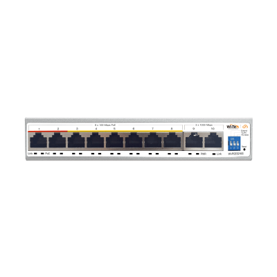 Switch PoE / Administración en la nube / Con 8 puertos 10/100 Mbsp PoE af/at / 2 Puertos Uplink 10/100/1000 Mbps / Presupuesto 100 W / PoE hasta 250 metros / Soporta protocolo ONVIF - Image 5