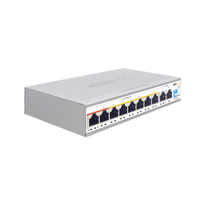 Switch PoE / Administración en la nube / Con 8 puertos 10/100 Mbsp PoE af/at / 2 Puertos Uplink 10/100/1000 Mbps / Presupuesto 100 W / PoE hasta 250 metros / Soporta protocolo ONVIF - Image 4