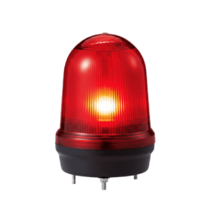 LED con patrones fijo/intermitente, estroboscópico y simulación rotatorio, Color Rojo de 110-220 VCA