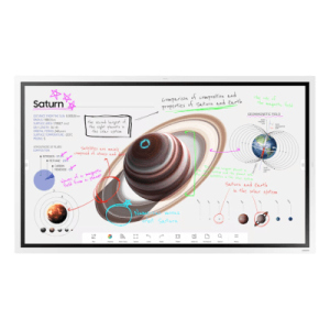 Pizarra Interactiva Digital / 55" 4K UHD (3840x2160) / Touch IR 20 Puntos / Whiteboard 4 Usuarios Simultáneos / Tizen 9.0 / WiFi / VESA 400x400