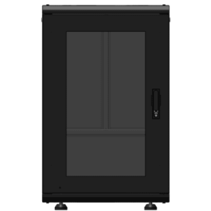 Gabinete Rack 19 Pulgadas / 18 Unidades / Piso / Puerta de Cristal / Acero Calibres 16-18-20 / Capacidad 750 kg (1653.5 lb) / Dimensiones 60 cm (23.6 in) x 93 cm (36.6 in) x 46 cm (18.1 in)