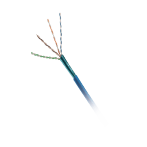 Bobina de Cable UTP de 4 Pares, Cat6A, 23 AWG, CMP (Plenum), Color Azul, 305 Metros (1000 Pies)