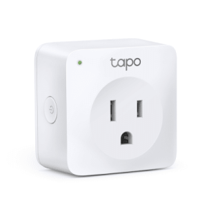 Mini tomacorriente inteligente Wi-Fi, 100 - 120V~, 50/60Hz, 15.0A, compatible con Amazon Alexa y Google Assistant, color blanco.