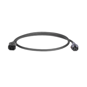 Cable de Alimentación Eléctrica Con Bloqueo Doble de Seguridad, de IEC C14 a IEC C13, 4 ft. de Largo, Color Negro, Paquete de 10 Piezas