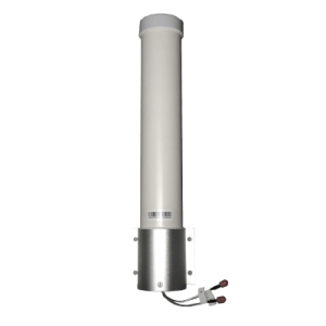 Antena Omnidireccional 360° / 5 GHz / 11 dBi Ganancia / Polarización Dual / IP65 / Montaje en Poste / Conectores SMA Macho