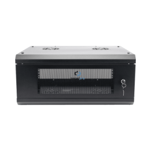 Gabinete de Pared con Puerta de Cristal Templado, 635mm de Profundidad, 4U Rack de 19'', Acero Reforzado