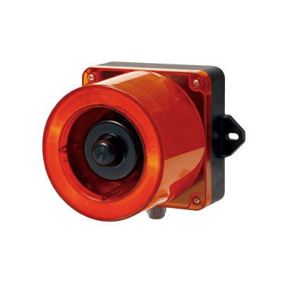 Combinacion de baliza LED color Rojo y sirena electrónica de 31 tonos resistente a la intemperie de volumen máx. 123 dB a 110-220 VCA - Image 2