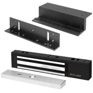Kit Para Control de Acceso Incluye Chapa Magnética de 600 Lbs / Montaje En Z y L /  Uso Interior / Certificación UL / Color Negro / Diseño Elegante