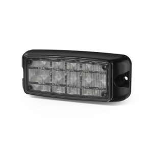Luz de Advertencia de 5X2" 10 LED, Rojo/Azul, Bisel Negro, Lente Transparente