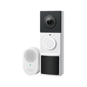 Videoportero Inalámbrico TP-Link Tapo D210 / Resolución 2K 3MP (2304 × 1296px) / Campo de Visión 160° DFOV / Batería 6400mAh Recargable / Detección IA Personas-Vehículos / Visión Nocturna Color /
