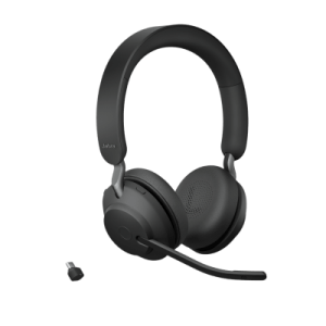 Jabra Evolve2 65, Auricular Stereo Versión MS / Dongle USB-C Link 380c / Cancelación de Ruido (26599-999-899)