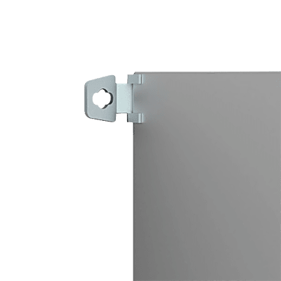 Soporte de Montaje en Pared para Gabinetes NEMA / Brackets Externos AW / Acero Suave Zincado 3 mm / 36x76x21 mm (1.42x2.99x0.83 in) / Incluye 4 Unidades con Accesorios / Mantiene Protección NEMA / IP - Image 2