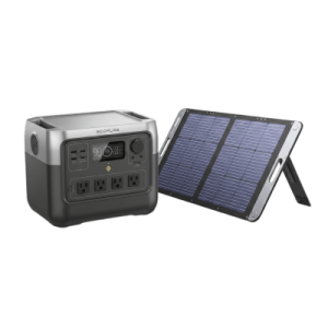 Kit de Energía Portátil / Estación 768 Wh / Salida AC 800 W (1600 W X-Boost) / Panel Solar 200 W / Batería LiFePO4 / IP67