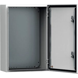 Gabinete de Uso Exterior MAS 400 x 300 x 210 mm (15.7 x 11.8 x 8.3 in) NEMA 4/12/13; IP66; IK10 de Acero Dulce 1.5 mm con Platina de Montaje Incluida Color Gris Claro