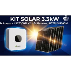Kit Solar Interconexion / 3kW 220Vca / Inversor GROWATT/ Montaje Incluido