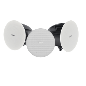 Kit Altavoz principal y 2 bocinas secundarias | Bluetooth  | Solo alimenta la principal  |  Hik-Connect  | 10 Watts |  Musical Ambiental | Voceo | Calendarización de audios