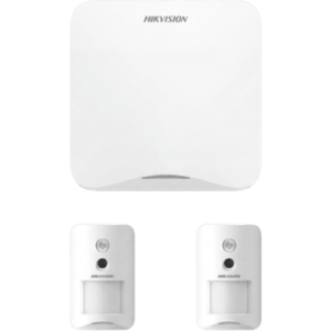 (AX HOME) KIT de Alarma AX HOME / Incluye: 1 Panel con Wi-Fi y GSM 3G/4G / 2 Cámaras PIR Inalámbricas / Compatible con Hik-Connect P2P y Hik-Partner PRO