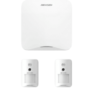 (AX HOME) KIT de Alarma AX HOME / Incluye: 1 Panel Wi-Fi / 2 Cámaras Inalámbricas + PIR / Batería de Respaldo / Compatible con Hik-Connect P2P y Hik-Partner PRO