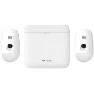 (AX PRO) KIT de Alarma AX PRO 96 Zonas / Incluye: 1 Hub 96 Zonas con GSM y Batería de Respaldo / 2 Detectores de Movimiento con Cámara (PIRCAM) / Compatible con Hik-Connect P2P